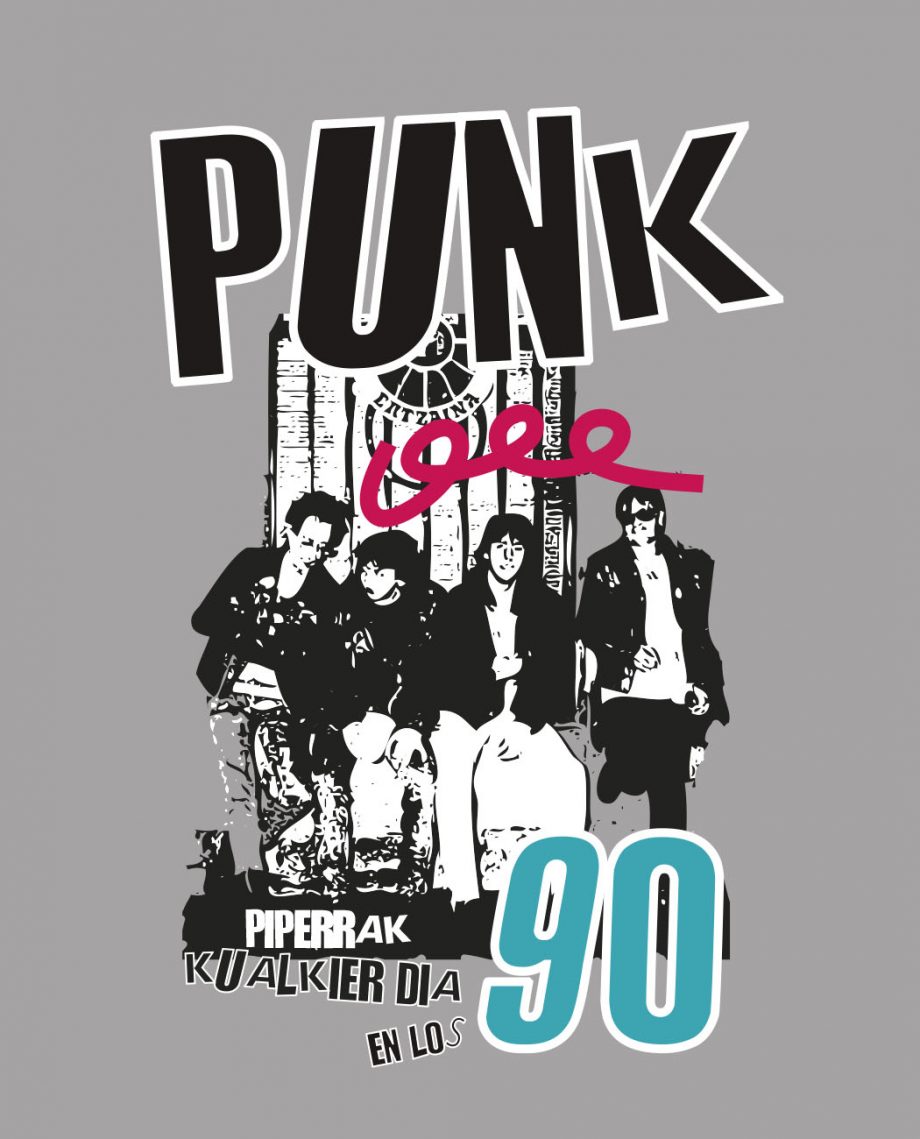 camiseta unisex Bitxobambam punk 90 piperrak