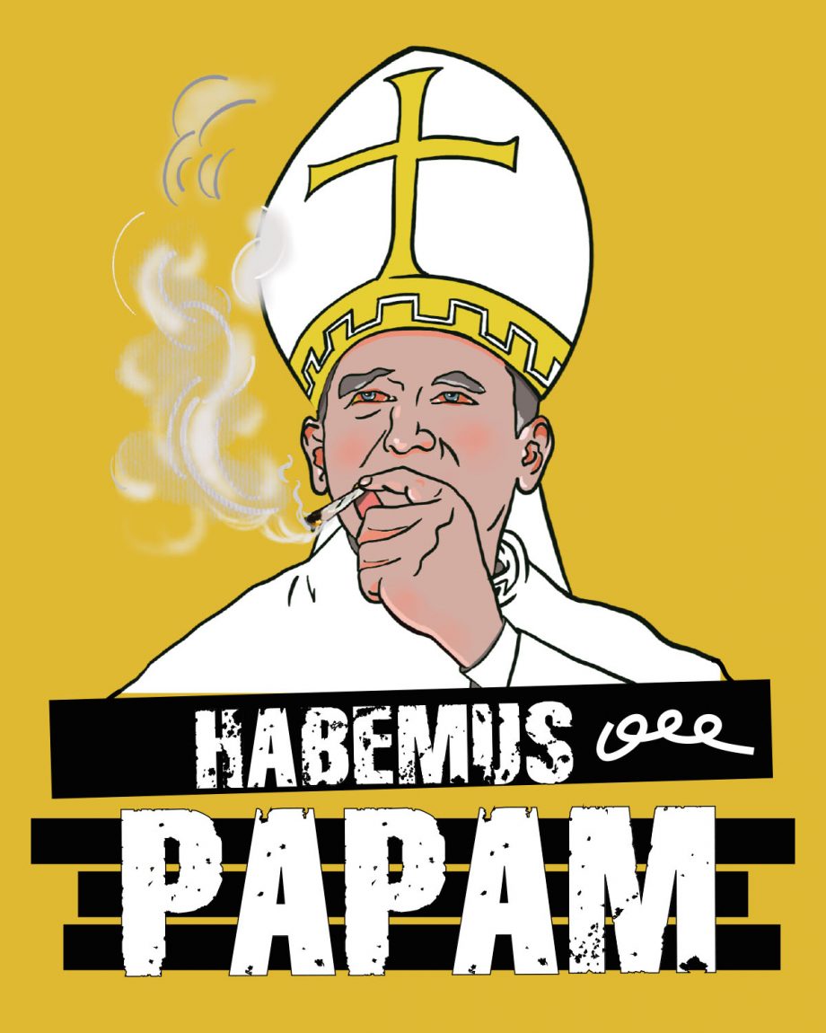 CAMISETA MOSTAZA Habemus Papam